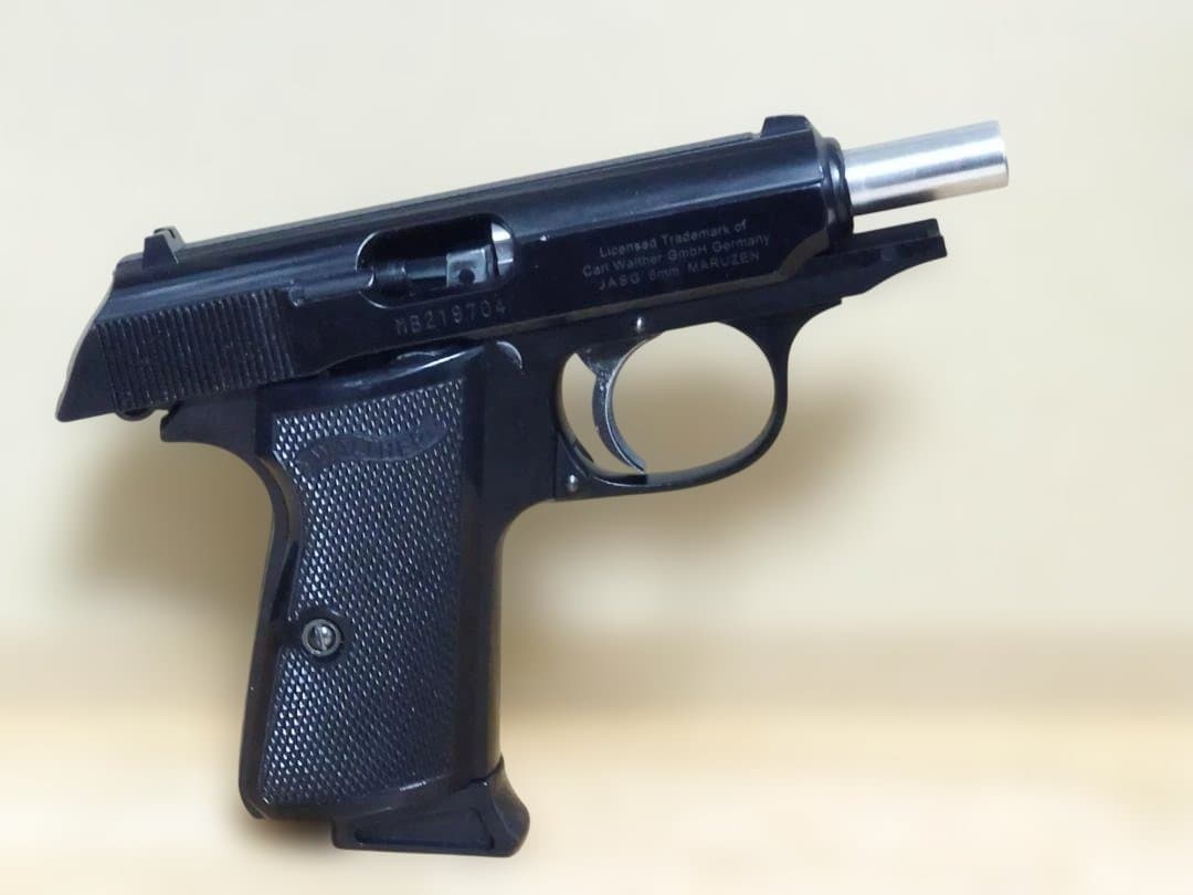 マルゼン　Walther PPK/s ガスブローバック　純正可変ホップバレル付き