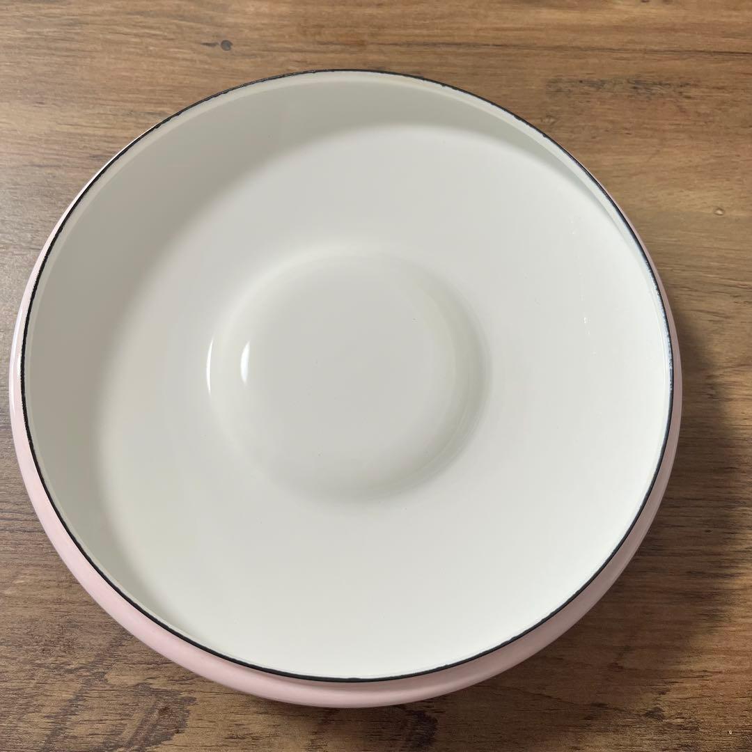 未使用品　ホーロー鍋　両手鍋　鍋　キッチン用品　富士ホーロー　エレガンス社