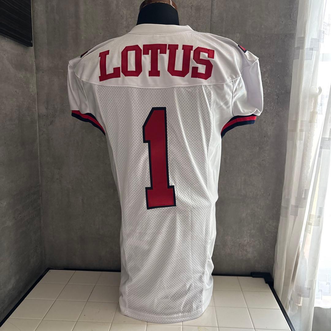 佼成学園アメフト部“LOTUS“試合用ジャージ ホワイト【選手実使用】