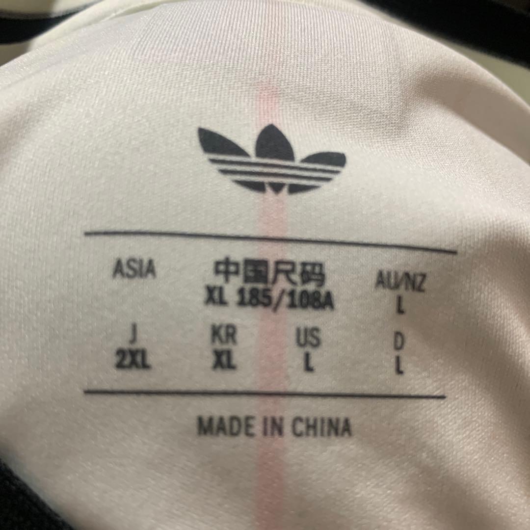 ジ*ジ様 adidas 日本代表 ストライプシャツ ホワイト