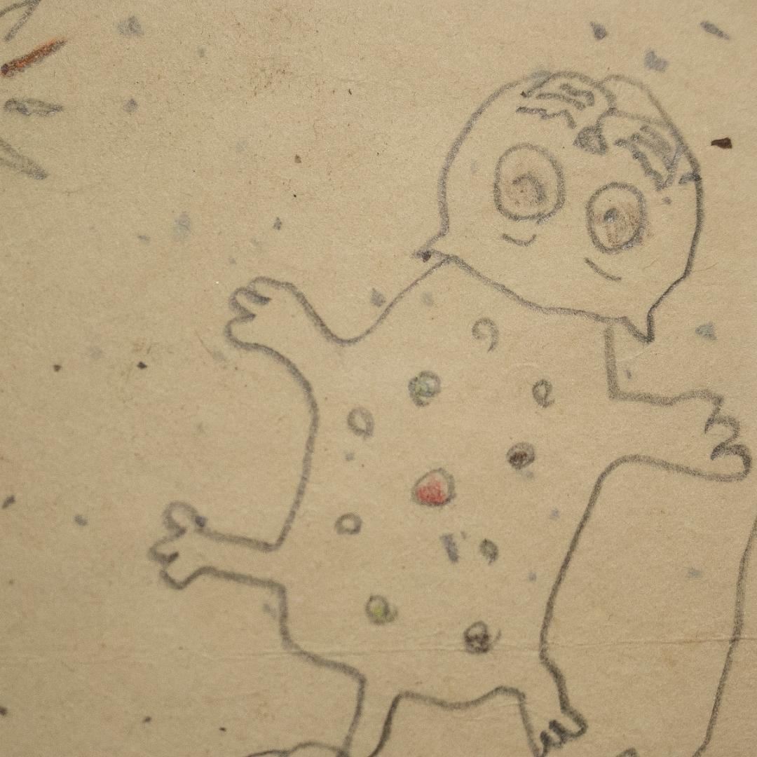 766　赤塚不二夫　ネコ　葉書サイズ　直筆作品