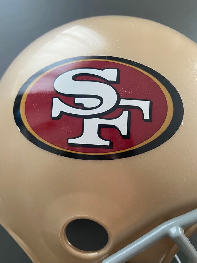 Franklin SF49ersアメリカンフットボール ヘルメット ゴールド