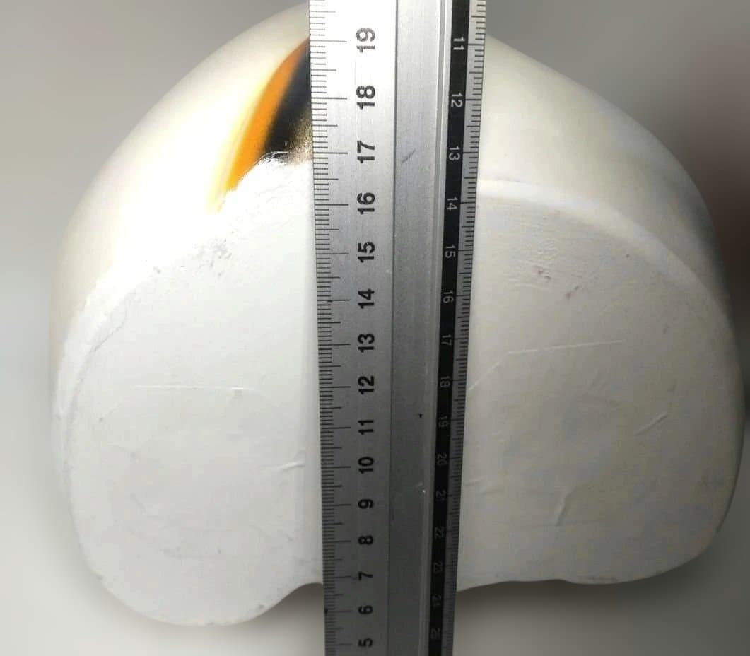 【希少・新品同様】とても大きな招き猫 左手挙げ 約34cm 陶器製 昭和レトロ