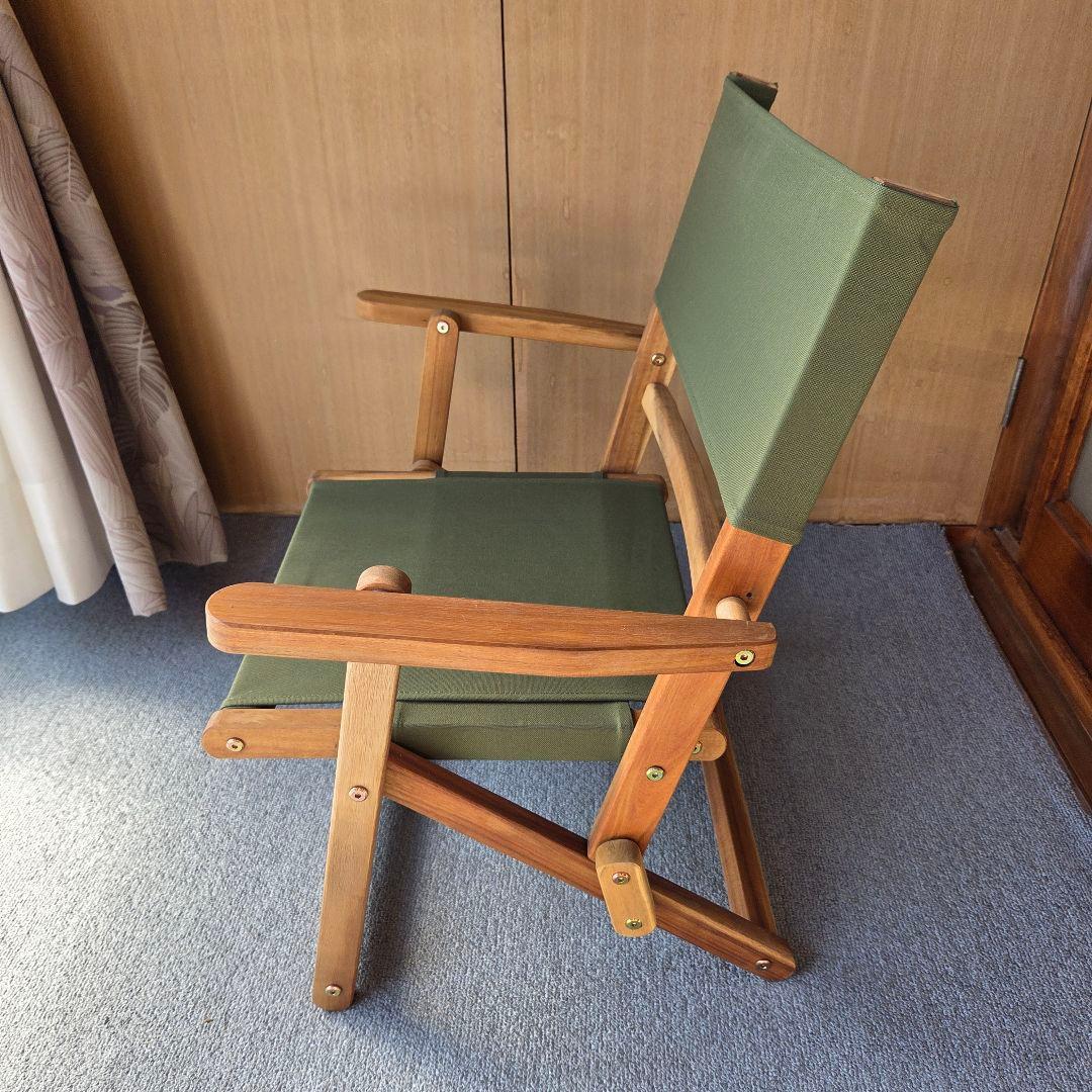 ニトリ木製アウトドアチェア（グリーン、ブラウン、ネイビー）2990円