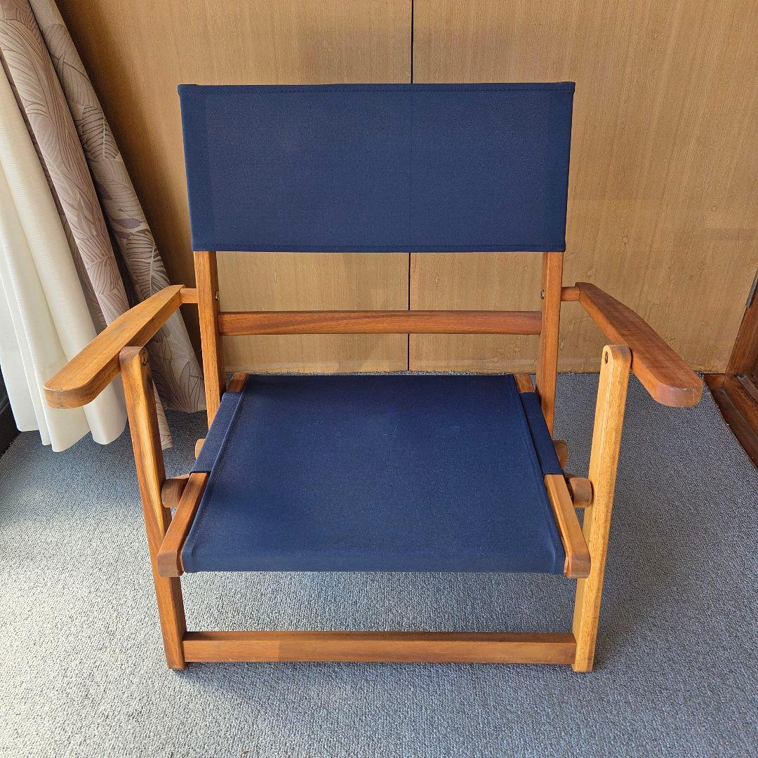 ニトリ木製アウトドアチェア（グリーン、ブラウン、ネイビー）2990円