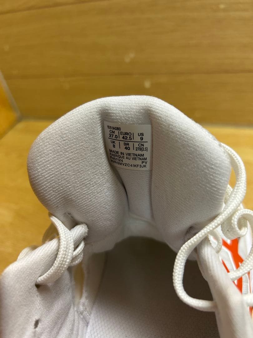 ASICS バレーボールシューズ 27.0cm ホワイト/オレンジ