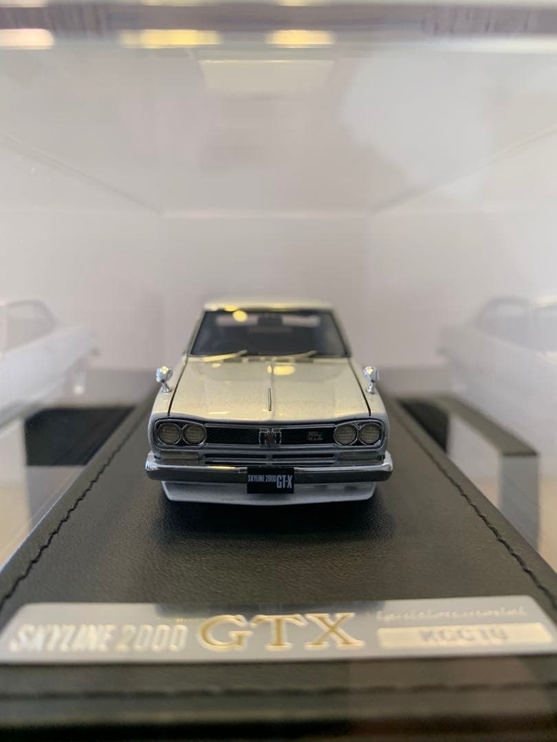 イグニッションモデル　1/43 スカイライン　GT-X KGC10 シルバー