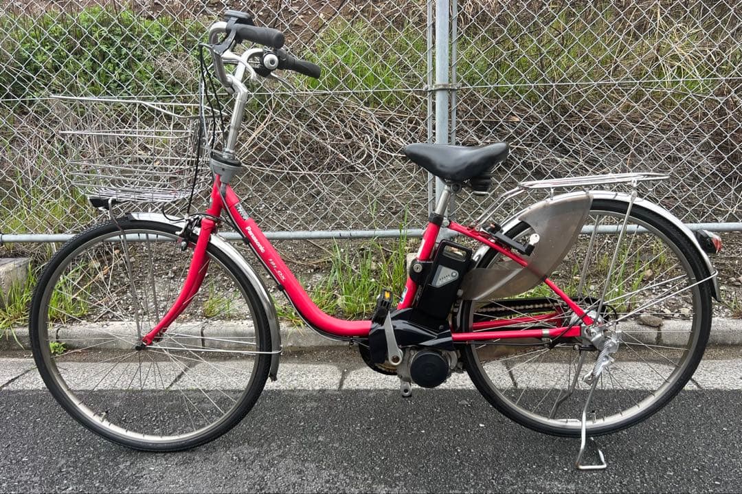 Panasonic電動アシスト自転車前後新品タイヤ交換済26インチ関東圏配送可能