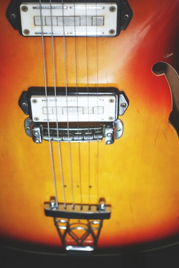 【期間限定値下げ】60年代製 Teisco Vegas-66 フルアコギター