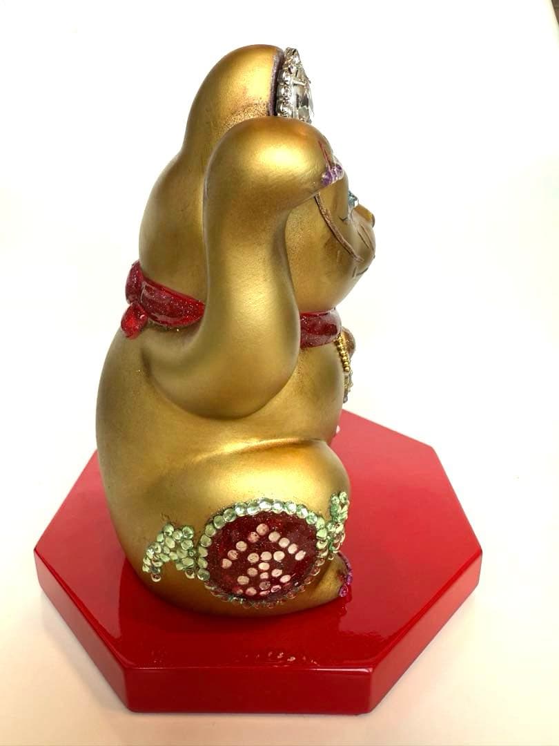 招き猫 デコ スワロフスキー風 金運 開運 商売繁盛 開店祝い