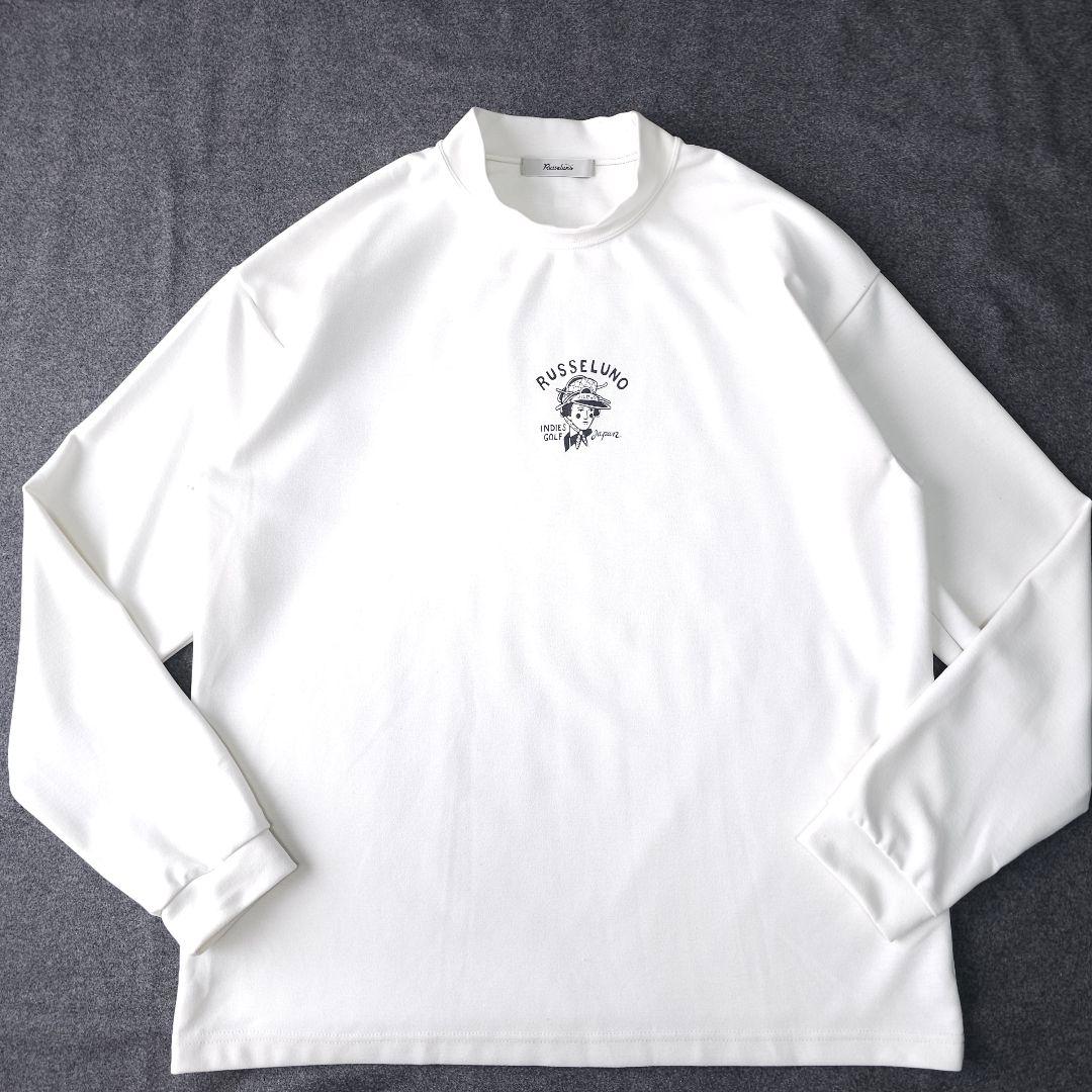 2着セット ラッセルノ 春ニットセーター×モックネックシャツ 7 2XL 3L