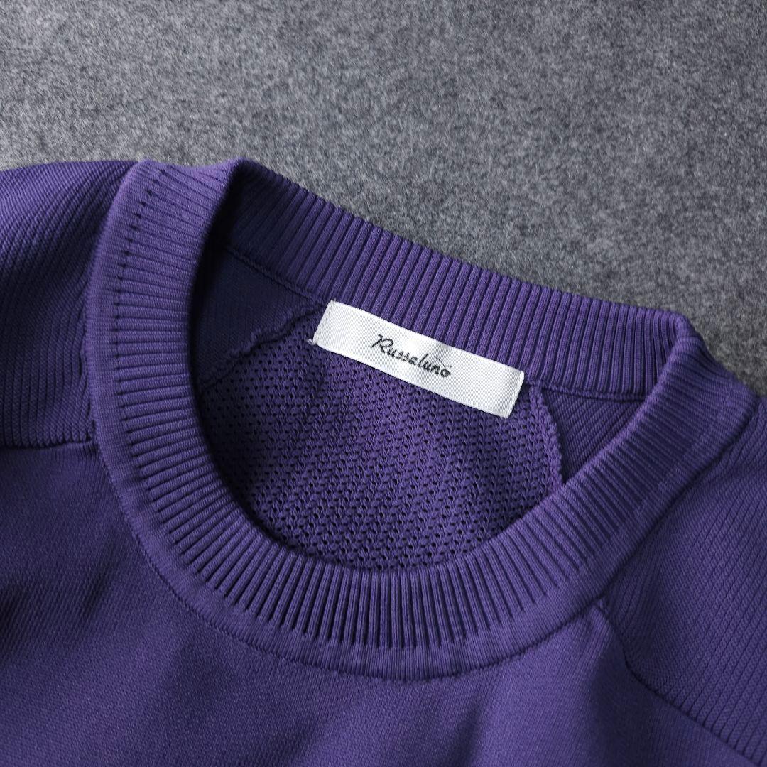 2着セット ラッセルノ 春ニットセーター×モックネックシャツ 7 2XL 3L