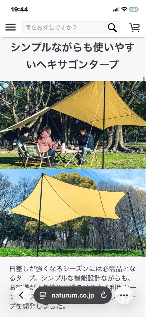 Hexagon Tarp Polycotton 440×440cm ハイランダー