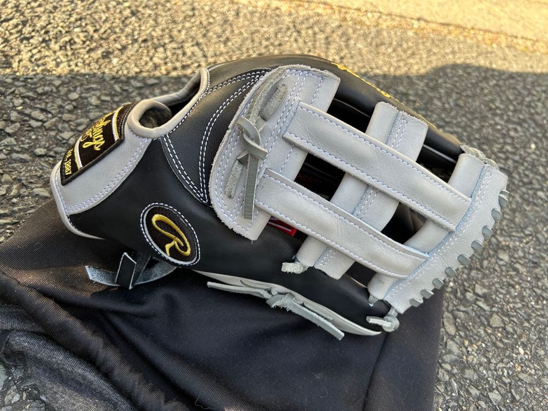 Rawlings 軟式グローブ Est. 1887 黒/グレー