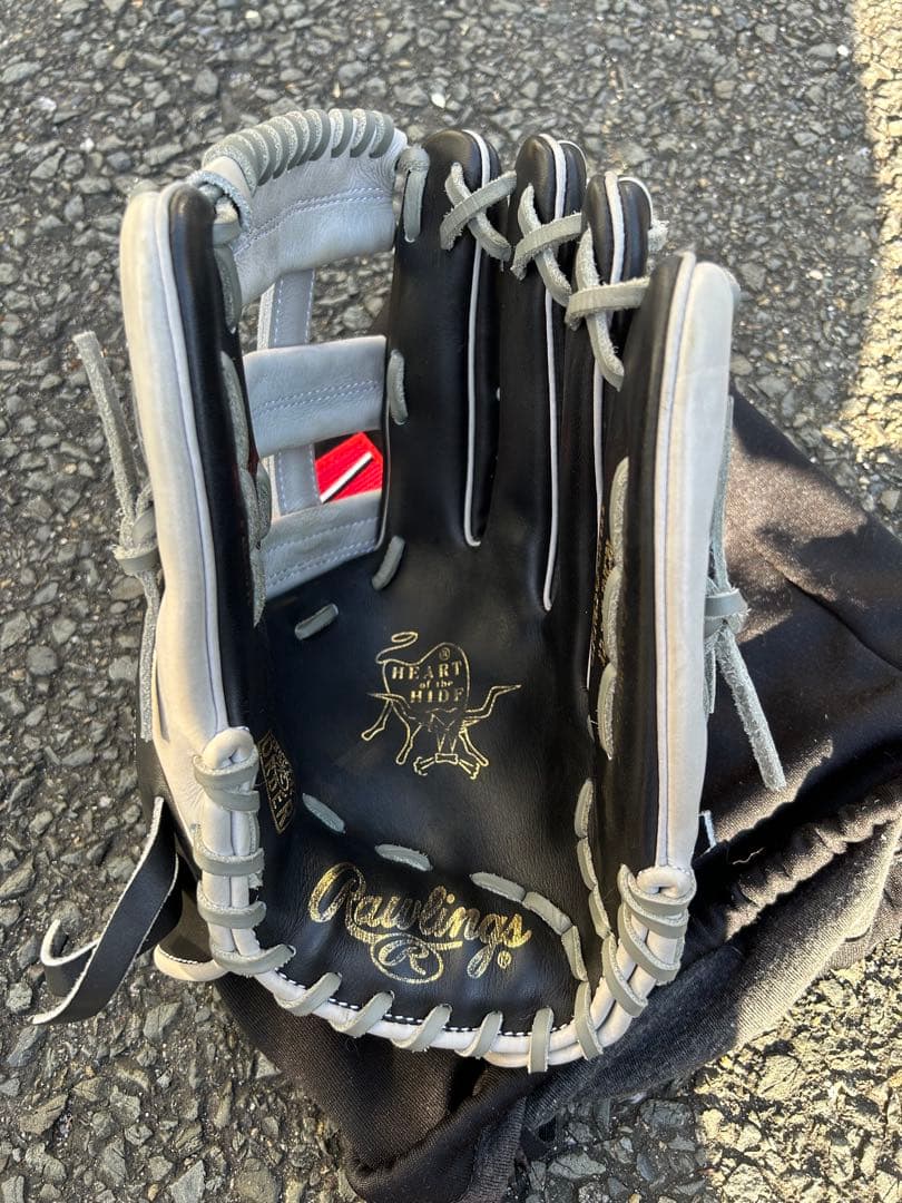 Rawlings 軟式グローブ Est. 1887 黒/グレー