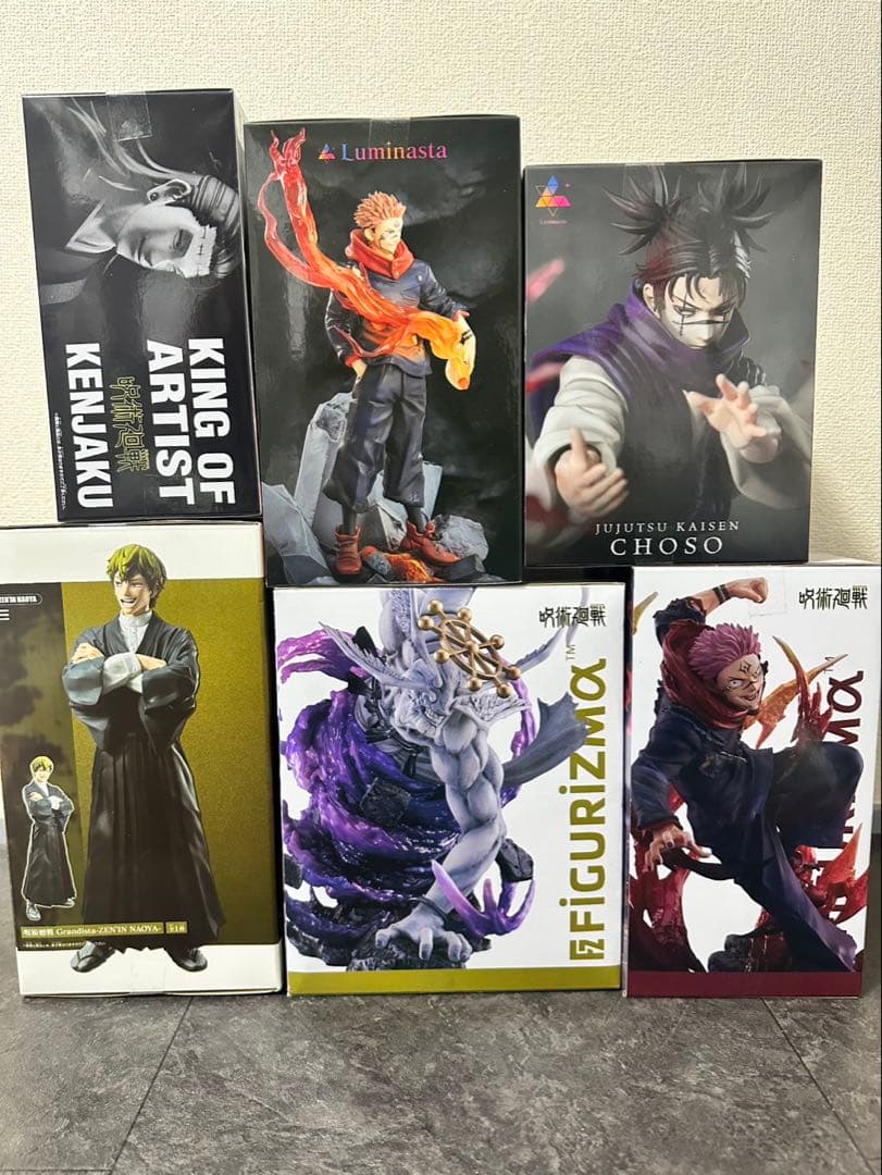 【豪華6点セット】呪術廻戦 フィギュア 宿儺 羂索 脹相 禪院直哉 魔虚羅