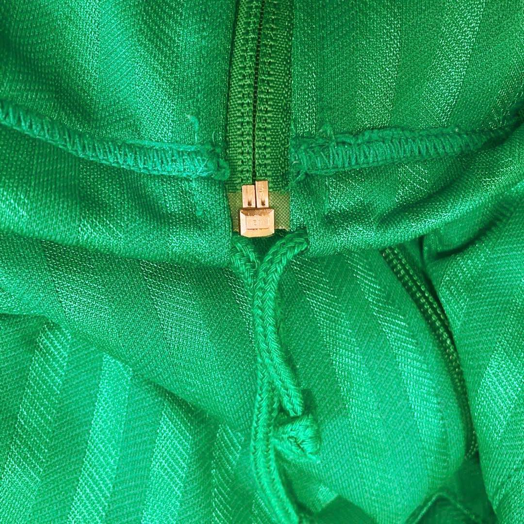 希少adidas ジャージ上下セット Lサイズ グリーン/ネイビーグラデーション