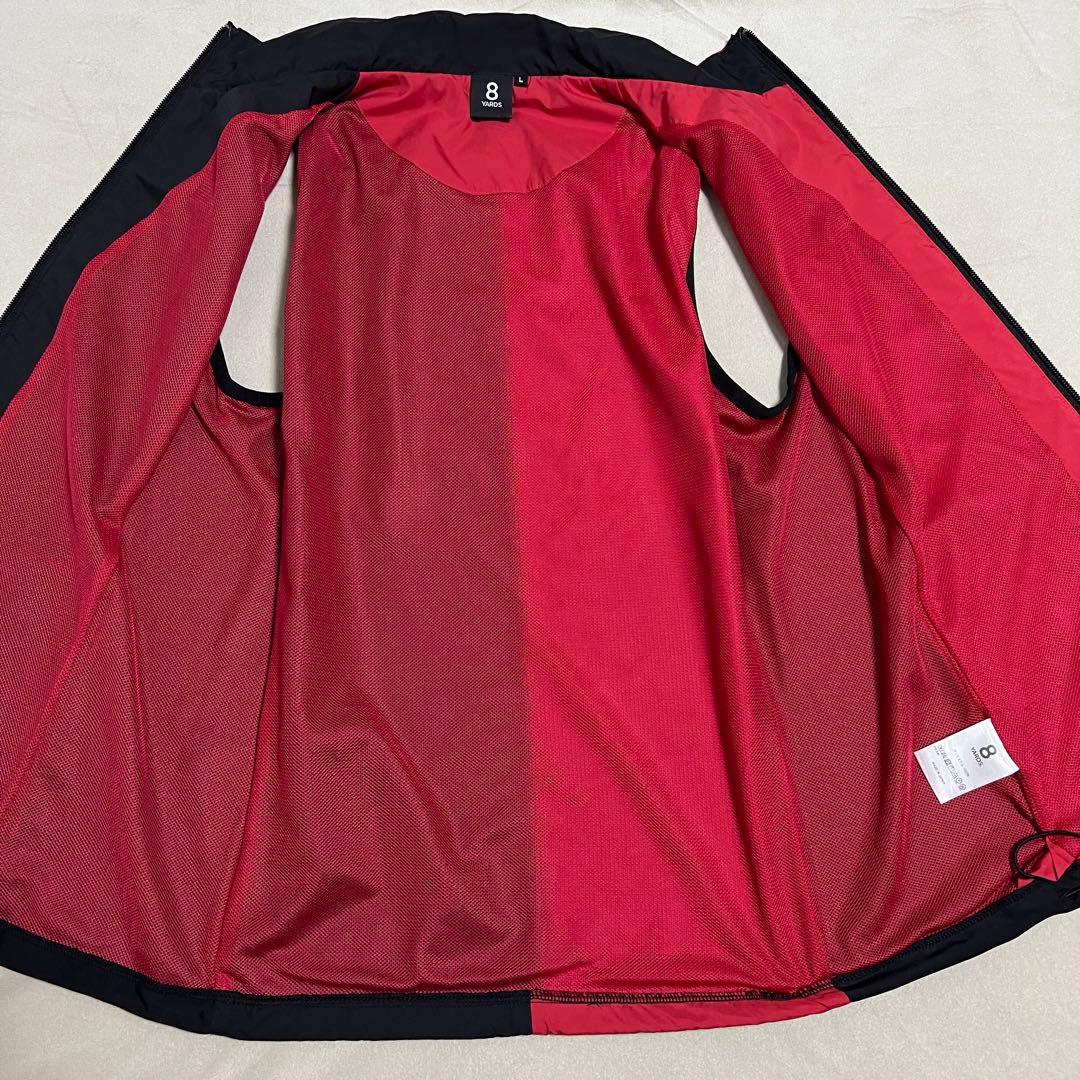 ハチヤーズ　8YARDS ゴルフ　フルジップウインドベスト　L 極美品　春ゴルフ