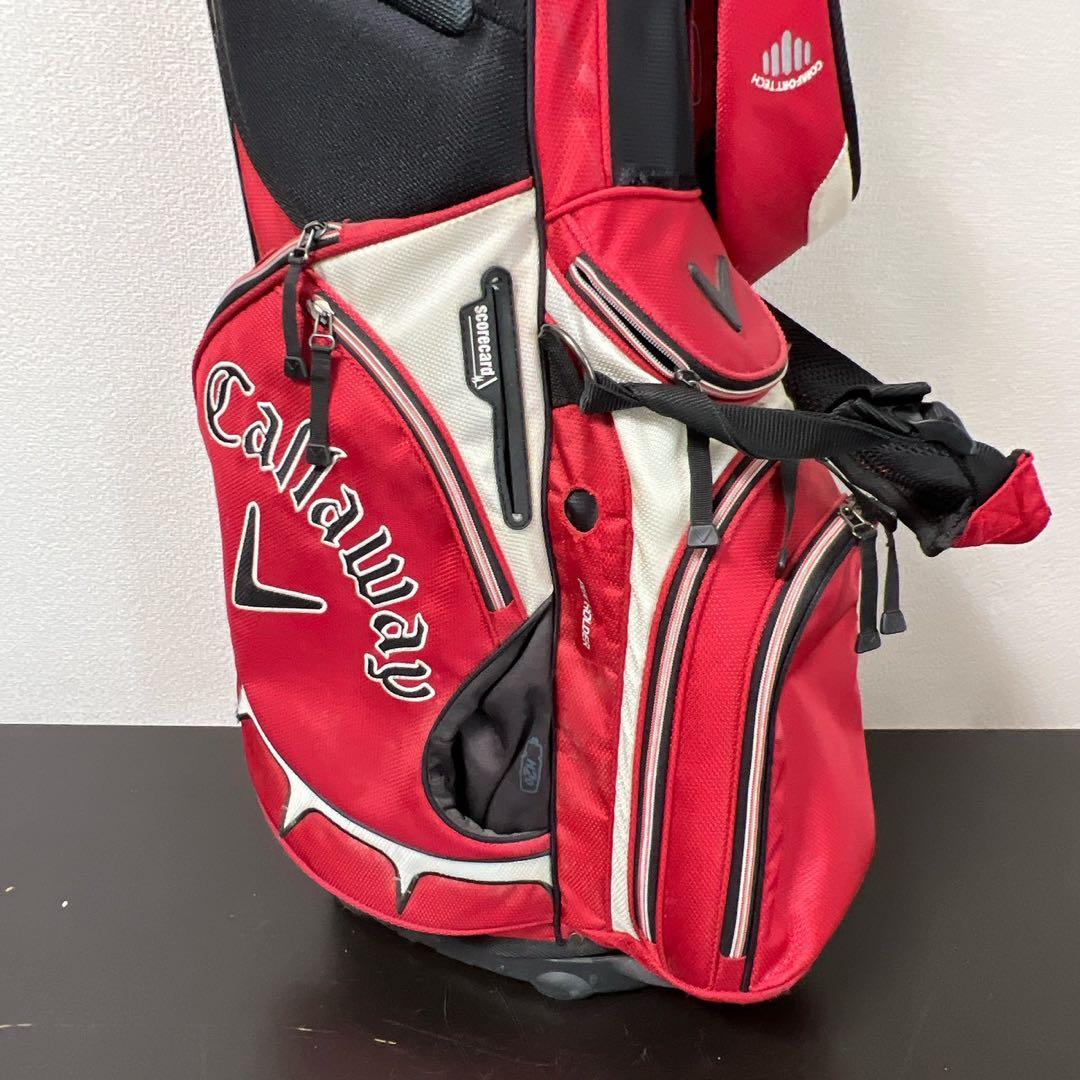 キャロウェイ スタンド式キャディバッグ レッド Callaway ゴルフバッグ