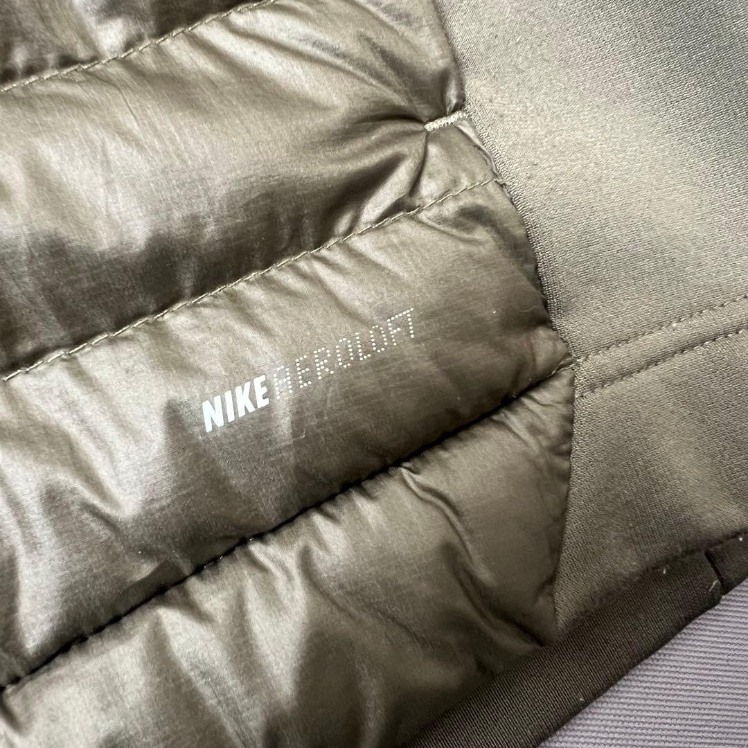 NIKE GOLF ナイキゴルフ　エアロロフト　中綿　ジャケット　異素材　カーキ