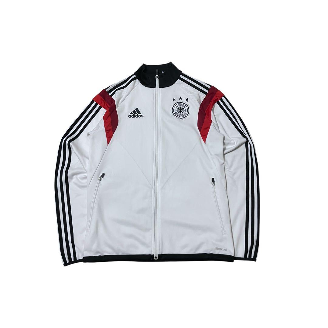adidasドイツ代表ジャージM白黒赤トラックジャケット2014モデルy2k