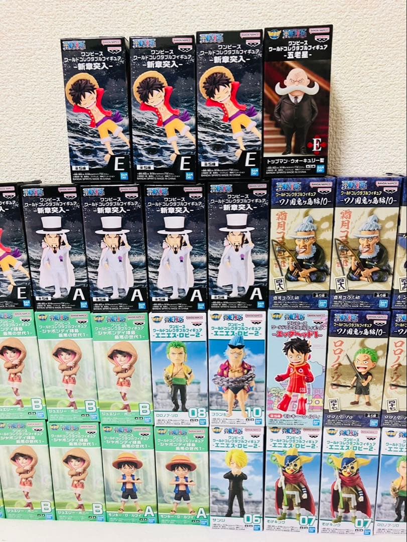 ワンピース ワールドコレクタブルフィギュアまとめ売り　34体セット おまけ付き