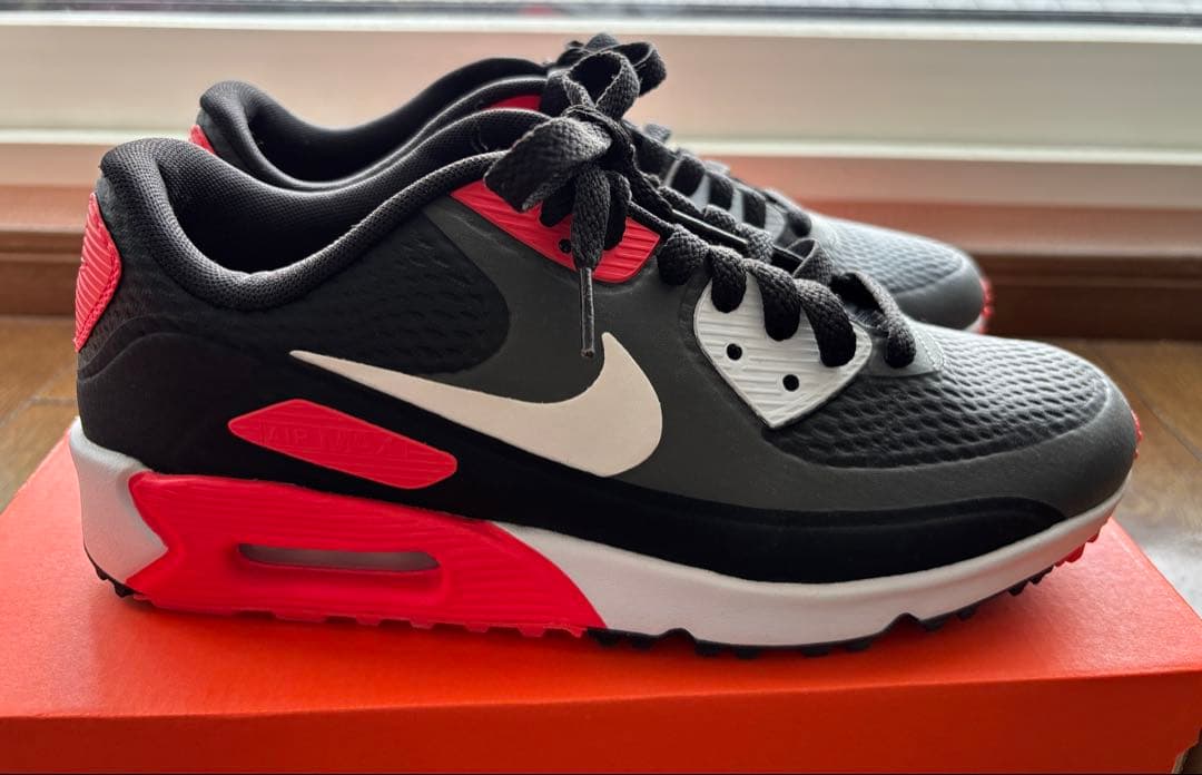 Nike Air Max ゴルフシューズ 女性用 黒/赤/白