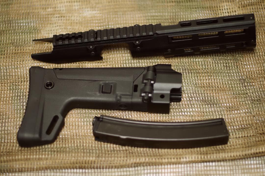 次世代 MP5シリーズ対応　ハンドガード／ストック／200連マガジン
