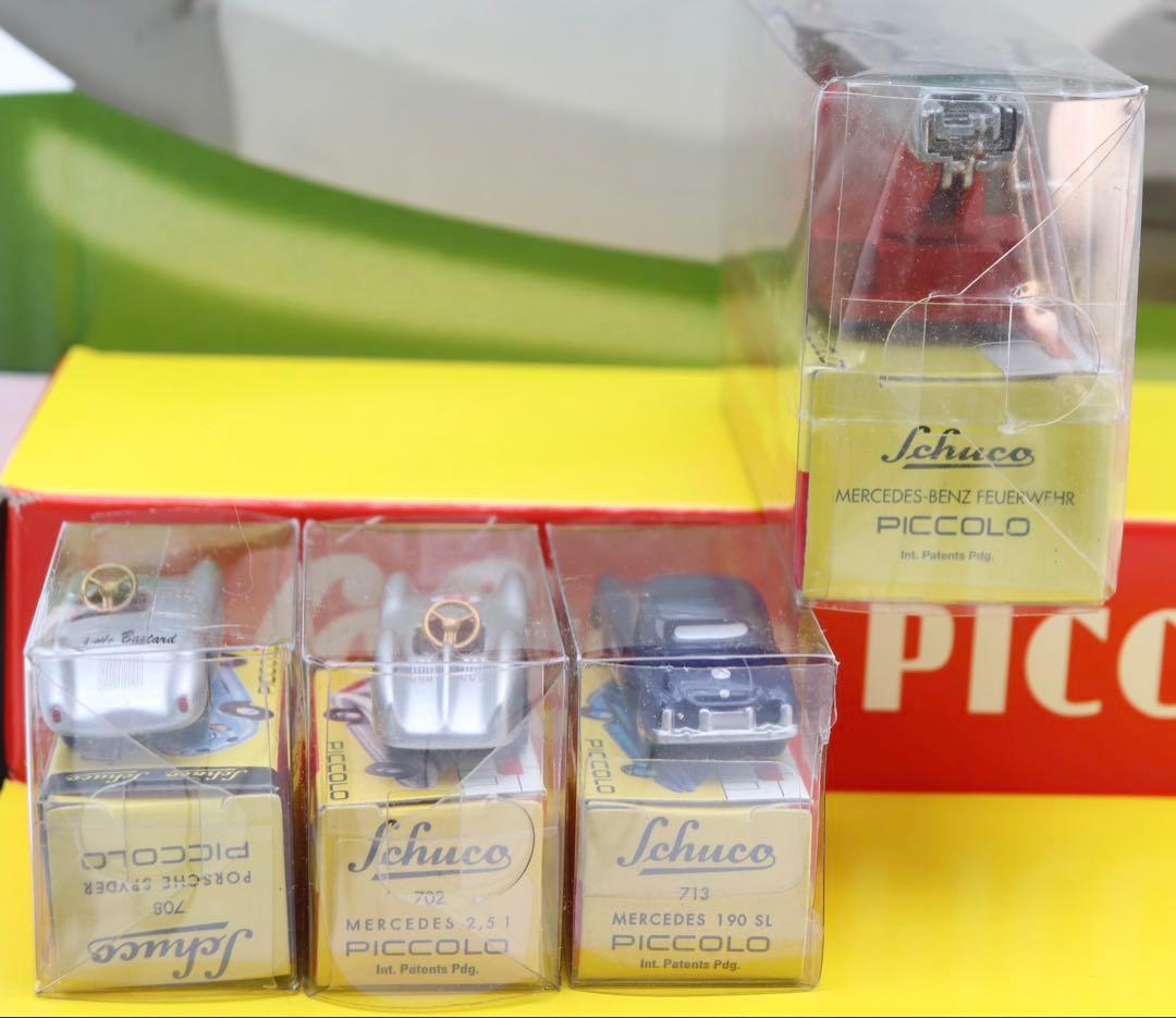 Schuco Piccolo display Setピッコロ4台紙製ディスプレイ