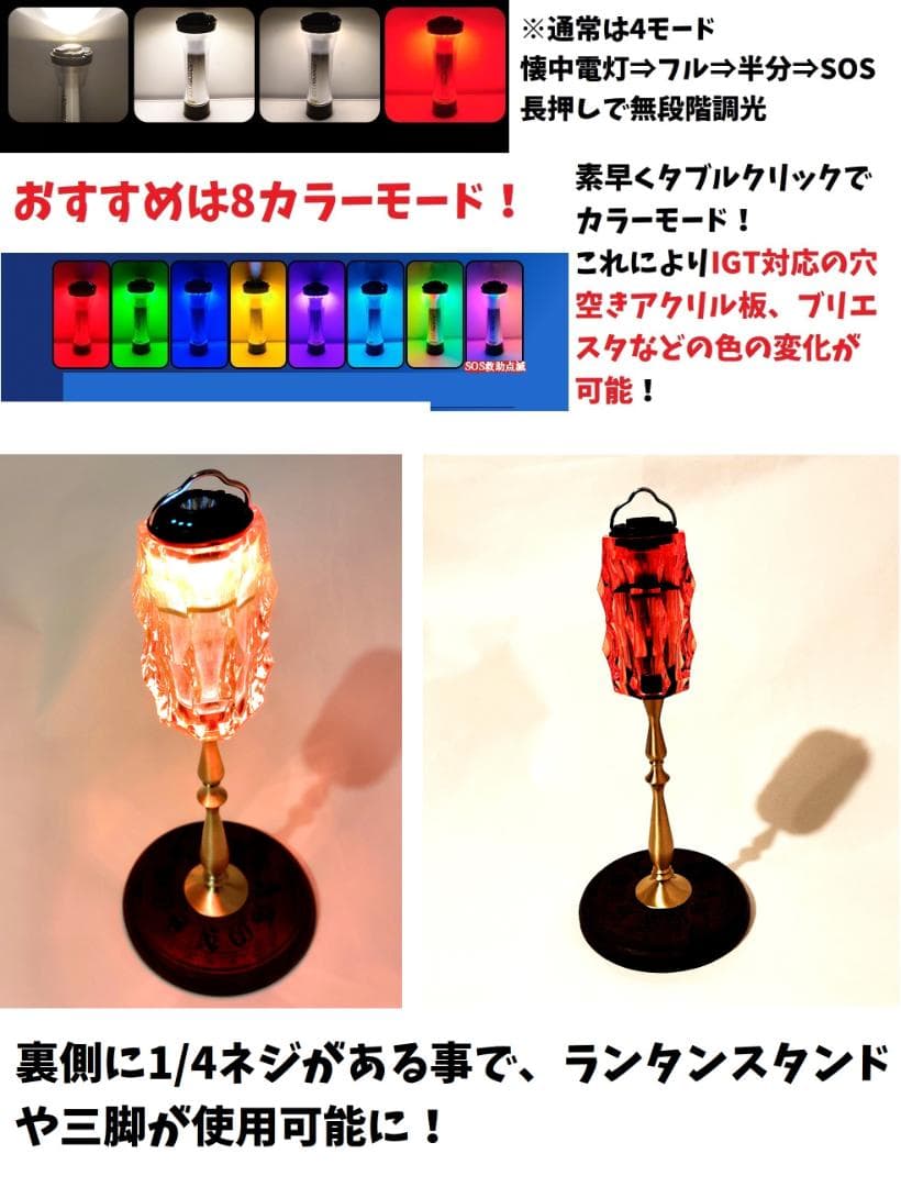 全フルセット　真鍮製　BRASS　LAMP　STAND　アクリルシェード