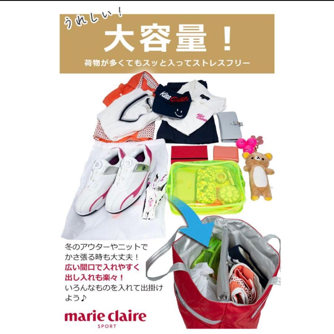 【新品タグ付】マリクレール スポーツ ゴルフ トートバッグ キルティング ブルー