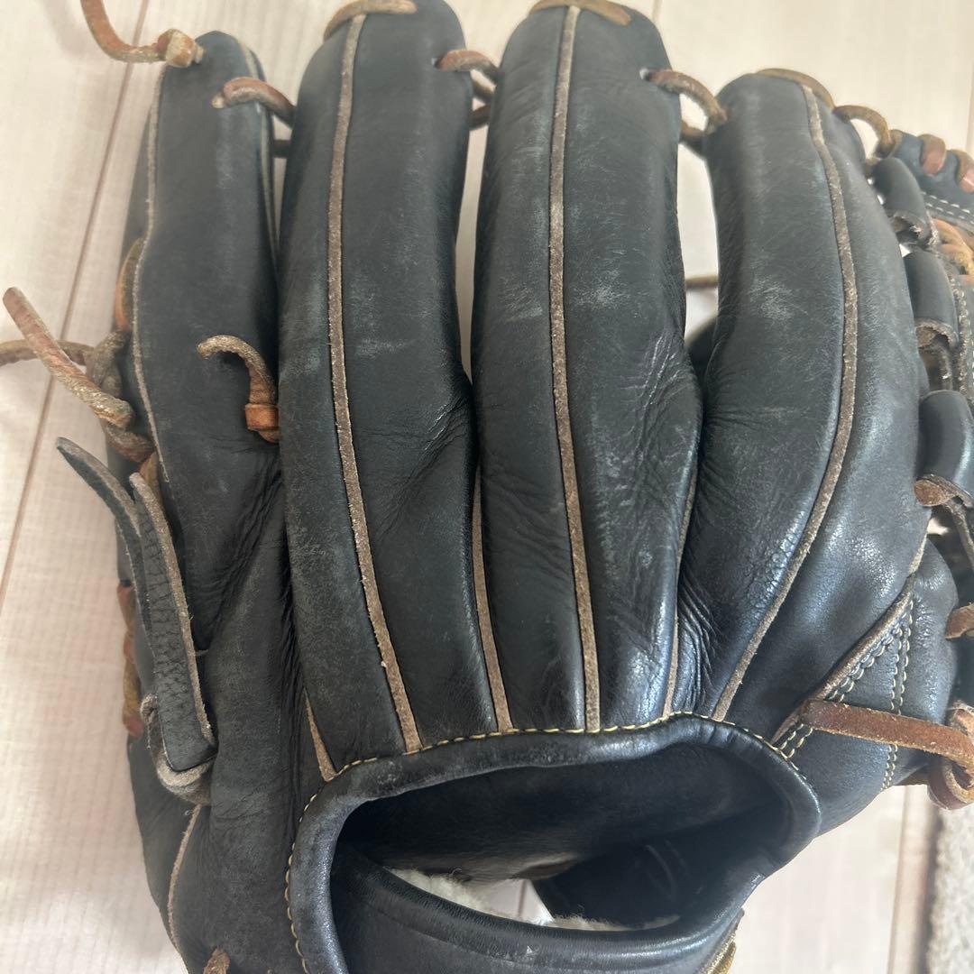 ミズノ 軟式野球グローブ 内野手用　黒