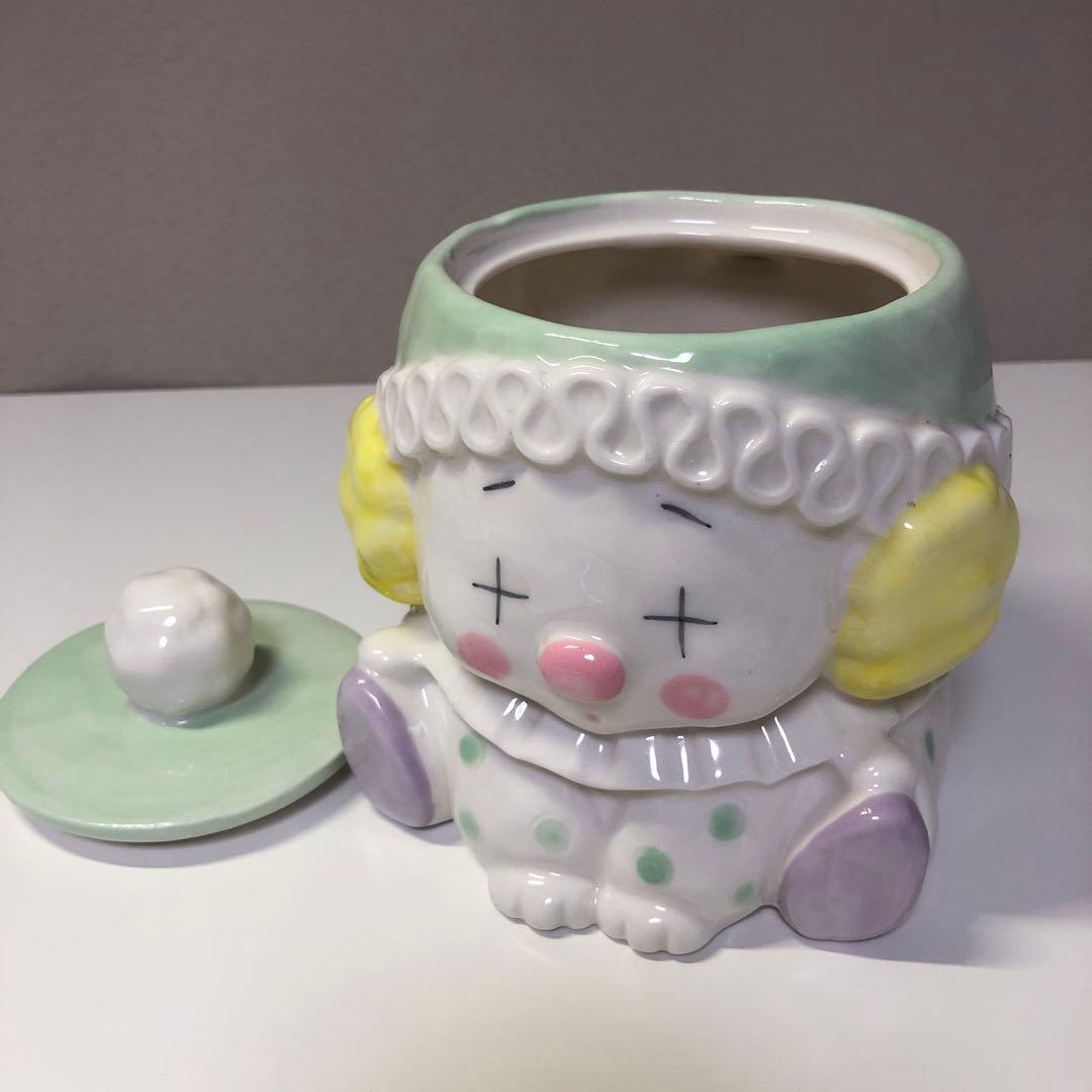 D☆ 昭和レトロ　ピエロのキャンディ入れ