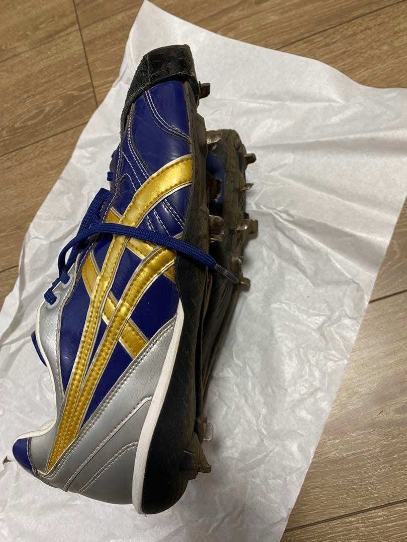 【最終値】ASICS オーダースパイク 27.0cm ネイビー/ゴールド