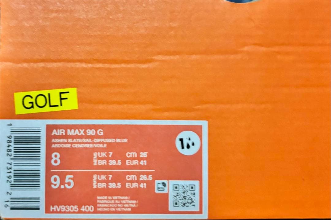 新品 26cm ナイキ エアマックス 90 G ゴルフシューズ ブルー