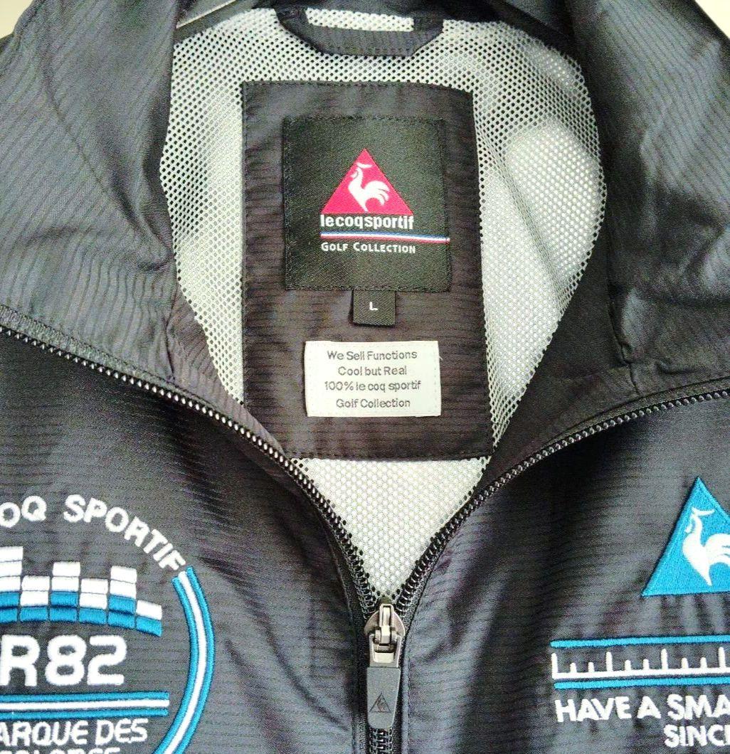 極美品【LE COQ SPORTIF 2wayGOLFジャケット＆ベスト】黒
