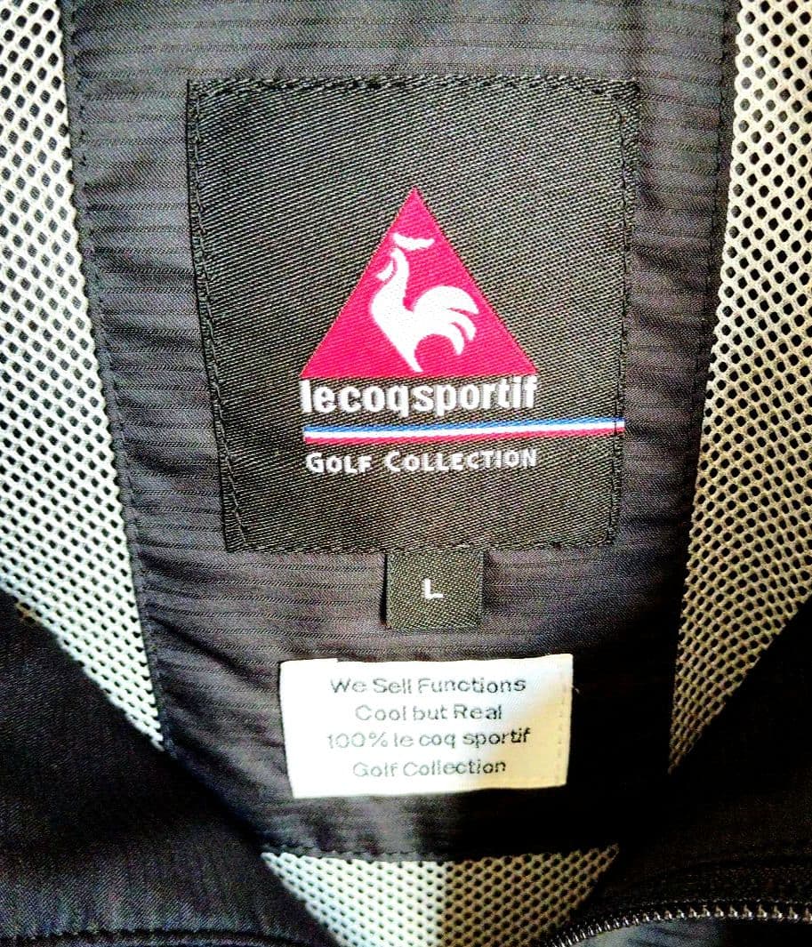 極美品【LE COQ SPORTIF 2wayGOLFジャケット＆ベスト】黒