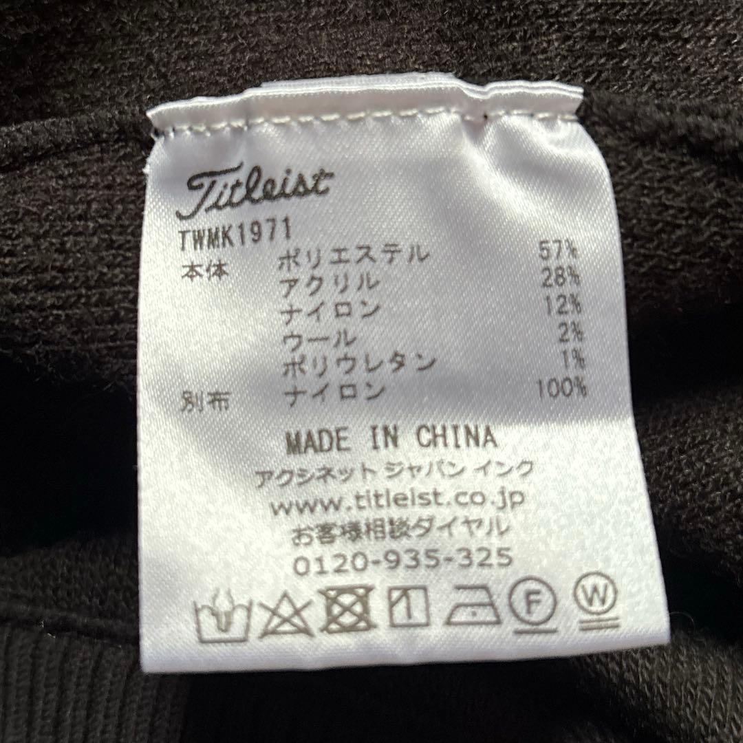 【コロちゃん 様】タイトリスト Titleist ハーフジップニットブラックLL