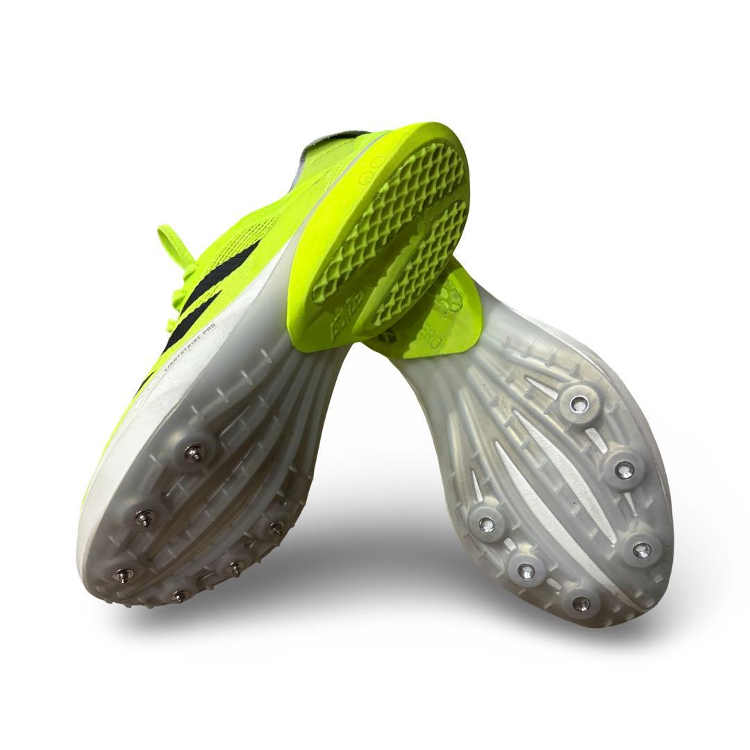 adidas avanti 24.5cm蛍光イエロー スパイクシューズ