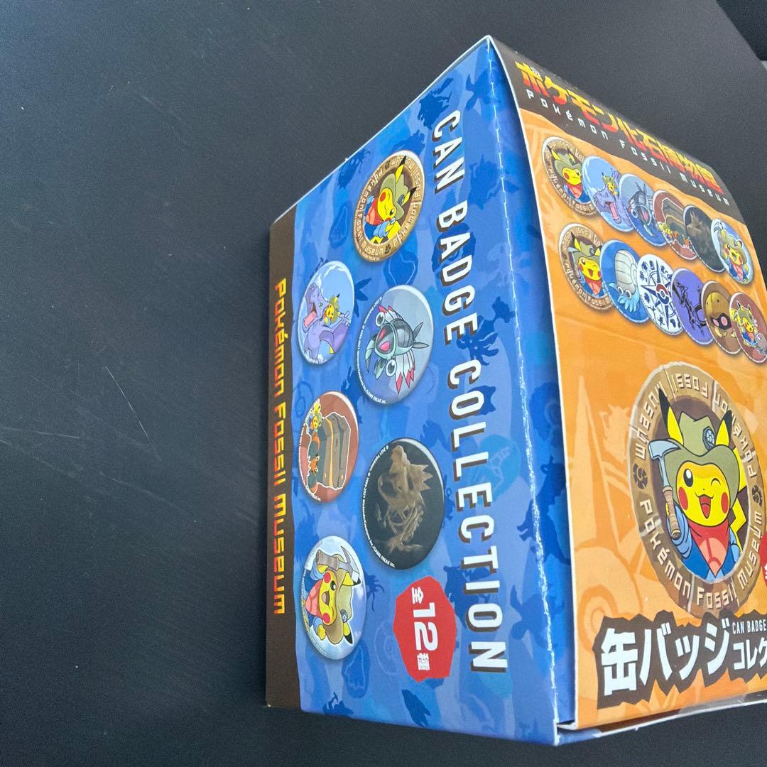 ポケモン　缶バッジ　ポケモン化石博物館限定　未開封　一箱