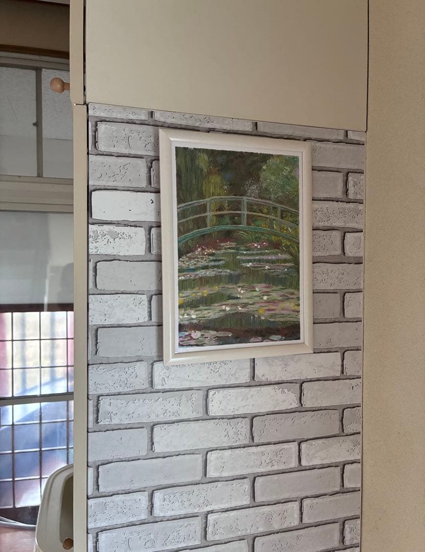 睡蓮　Bridge over a Pond of Water Lilies 模写
