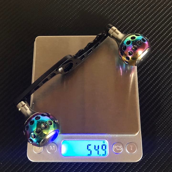 アルミストレートハンドル&パワーハンドルノブ フルセット オーロラ
