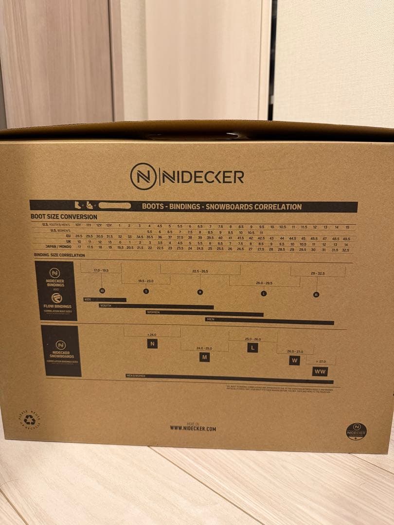 Nidecker Cascadia スノーボードブーツ グレー 26cm