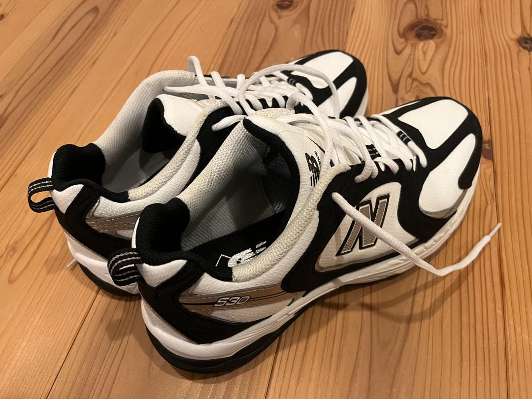 26.5 New Balance 530 ゴルフシューズ ホワイト/ブラック