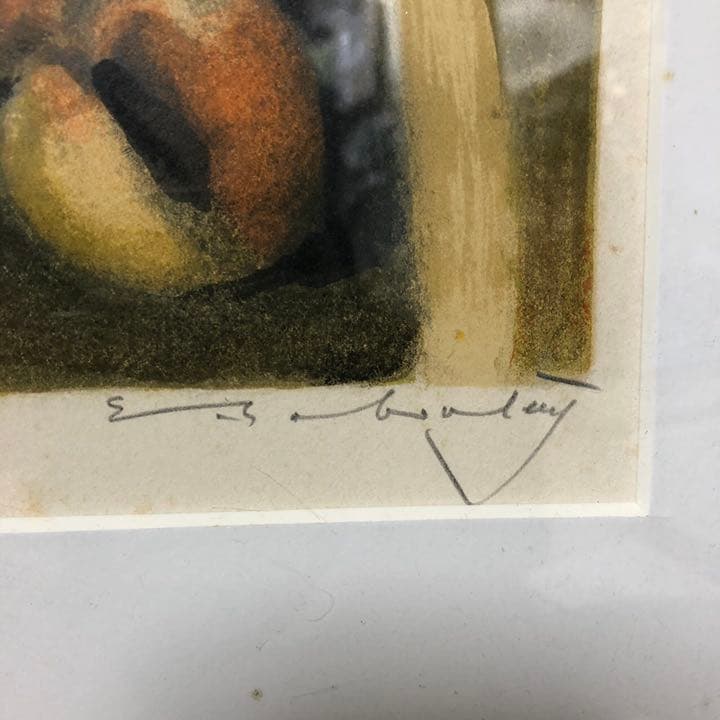 バブレーヌ 金縁　額絵フランス絵画