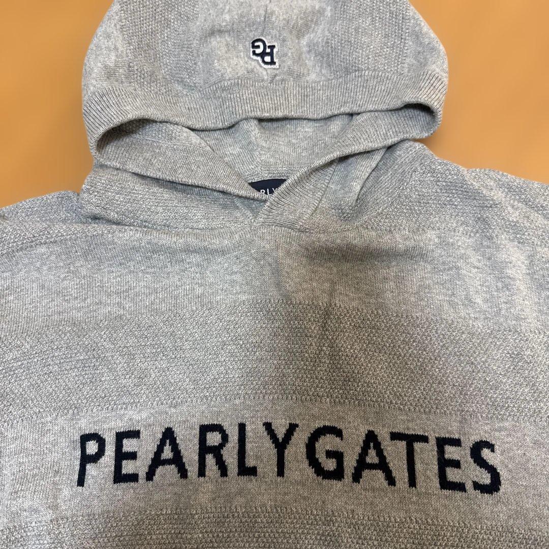 PEARLY GATES フード付きグレーセーター