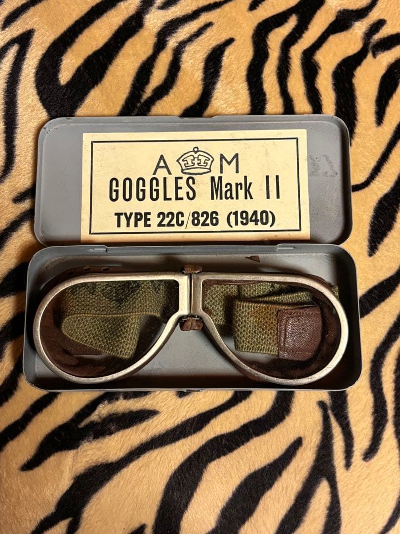 未使用 ゴーグル RAF MARKⅡ GOGGLES 英車 ハーレー