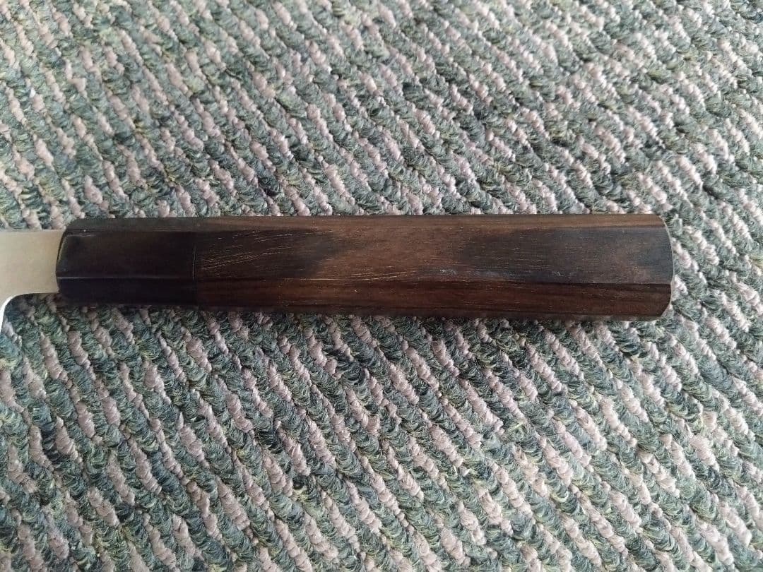 (希少品)丹山 水本焼き ふぐ引き 尺物 黒檀柄 黒水牛角