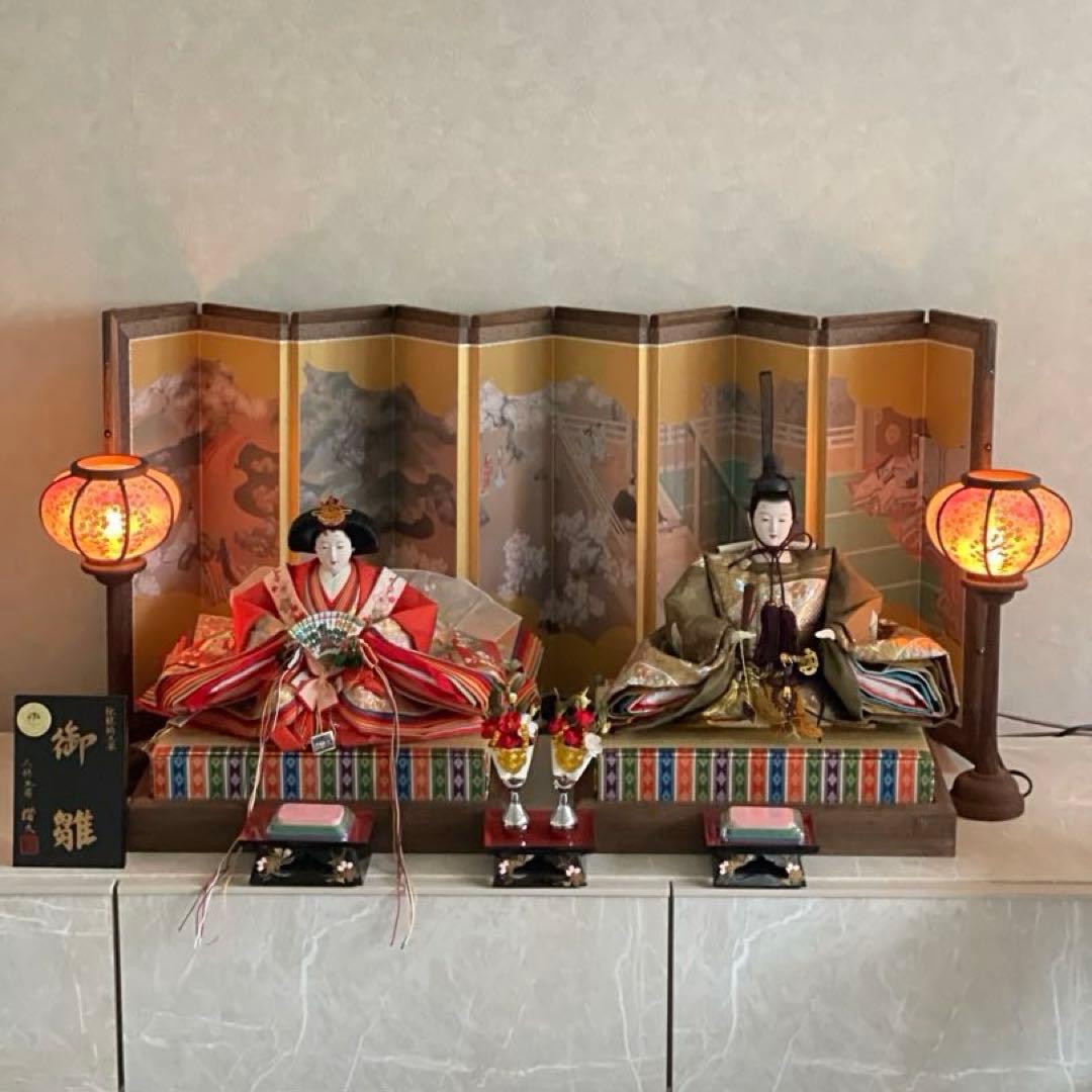 京雛 雛人形 お雛様 伝統的なひな人形セット ひな人形　収納ケース 桐箱 収納
