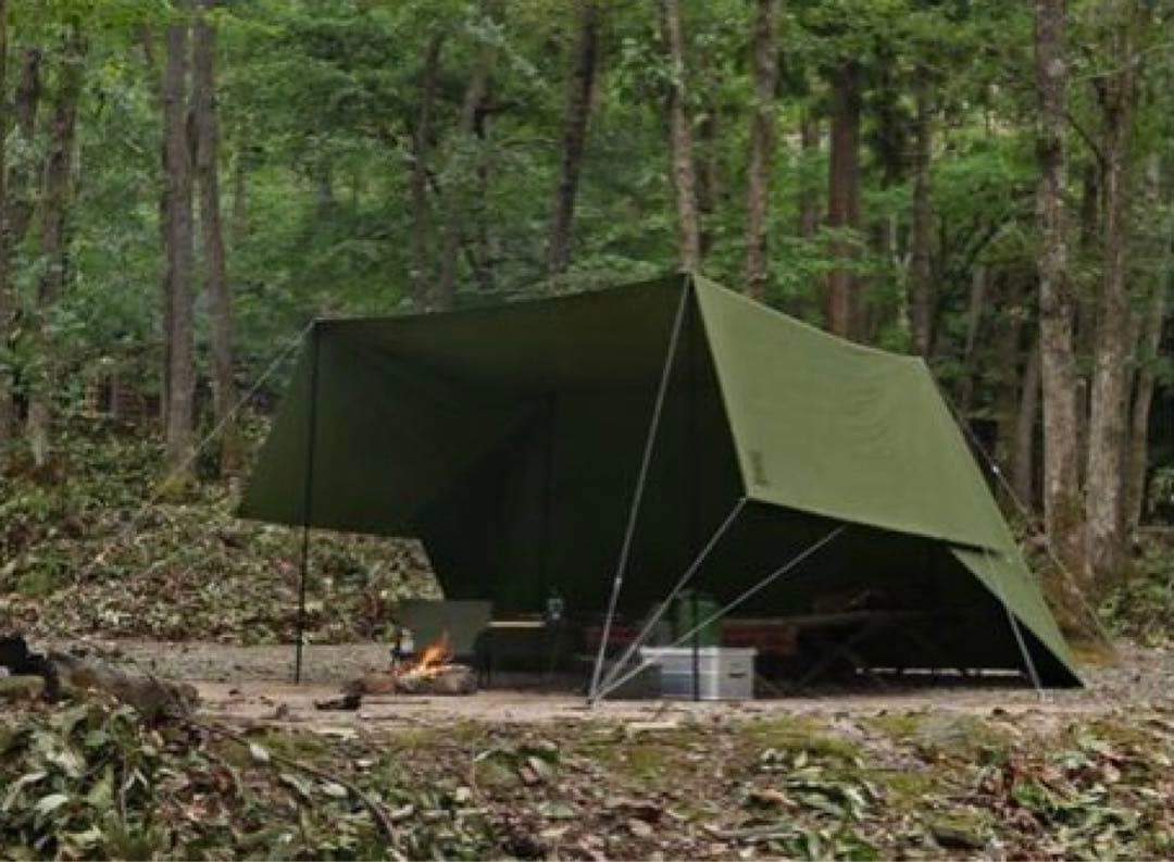 DOD ヌノイチ M タープ テント カーキ 人気のMサイズ